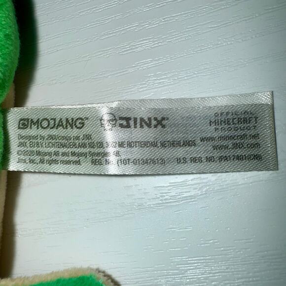 Minecraft Turtle Plush 8” Mojang 2020 Official Green Pixel EUC - Picture 7 of 7